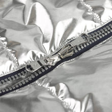 Load image into Gallery viewer, The Fabulous Metallic Silver Jacket
